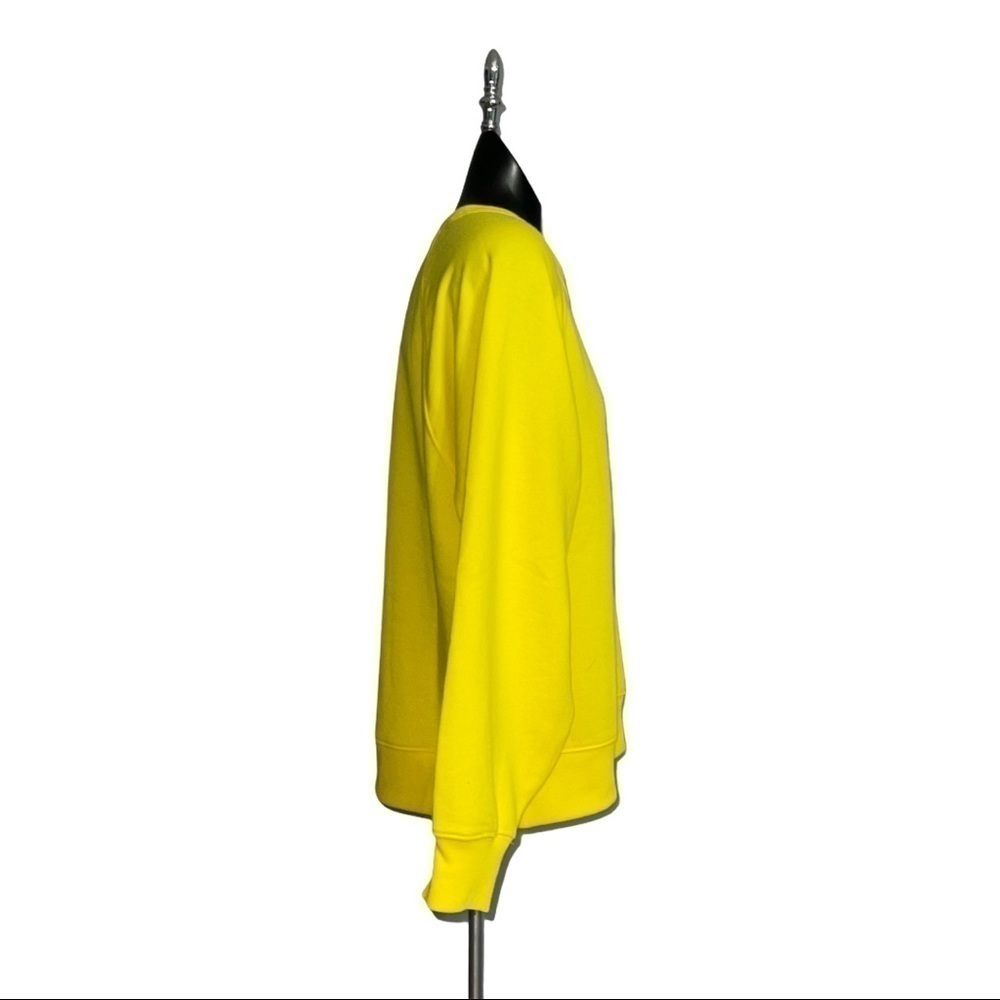 Nwt Women's Gap Yellow Raglan Crewneck Sweatshirt / Size Medium - Picture 3 of 5